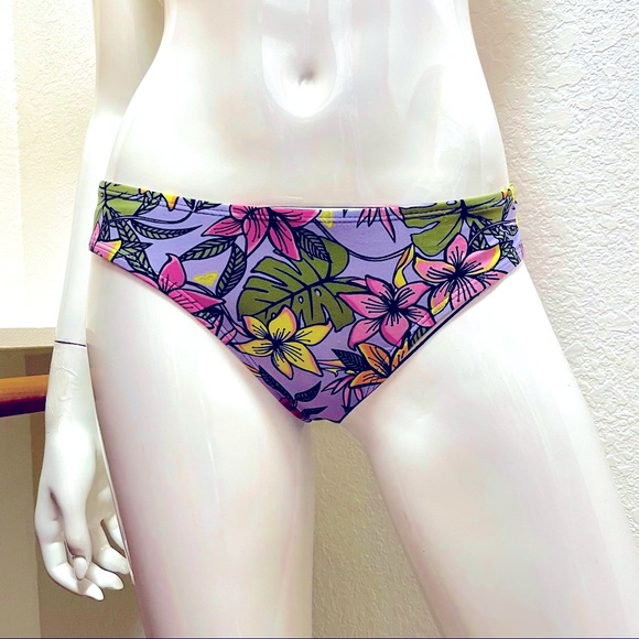 Roxy Girl 🌸 Hawaiian Beach Classics Bikini Bottom Girls Sz 16-XL - Picture 2 of 11